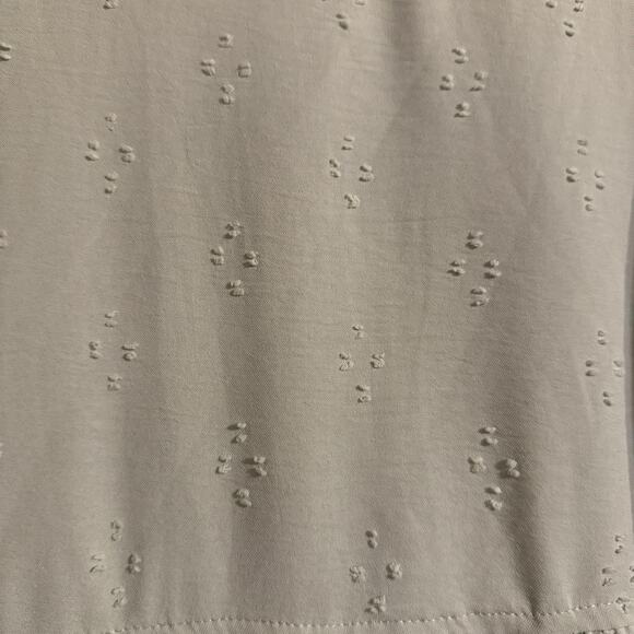 Altar'd State swiss dot long Balloon sleeve sage green loose fit dress size L - Picture 4 of 7